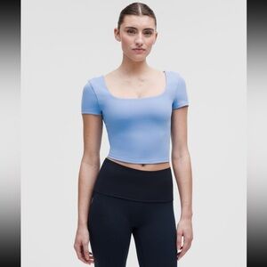 NEW Lululemon Wunder Under SmoothCover Square-Neck Tee - 6